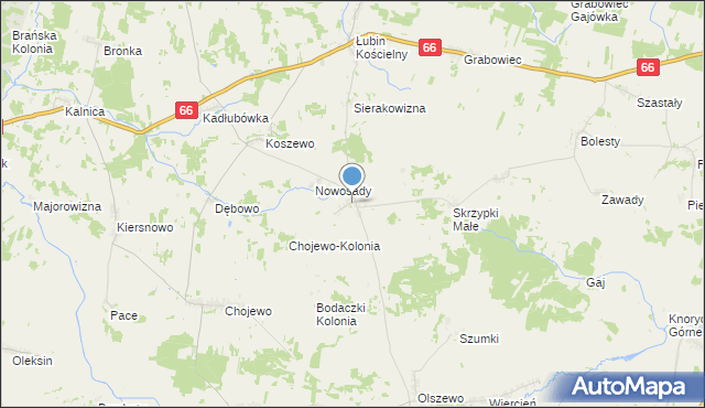 mapa Truski, Truski na mapie Targeo